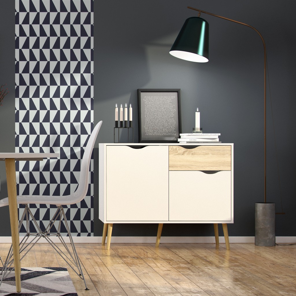 Nordic Sideboard - 2 door & 1 drawer - Image 2