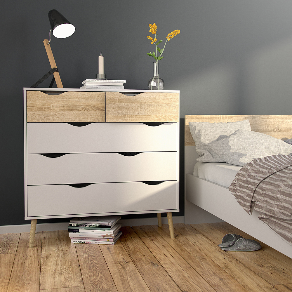 Nordic Chest of 5 Drawers - Image 2