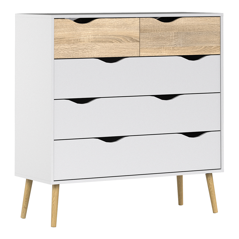 Nordic Chest of 5 Drawers