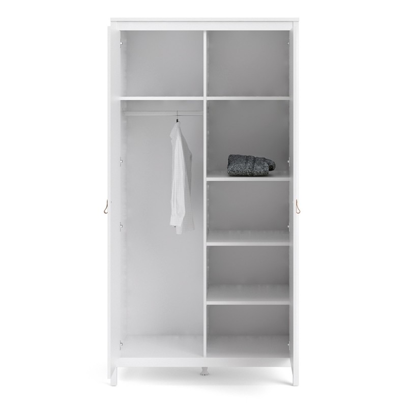Loft two door wardrobe - White - Image 4