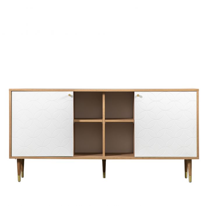 Cotswold large sideboard - White & Oak
