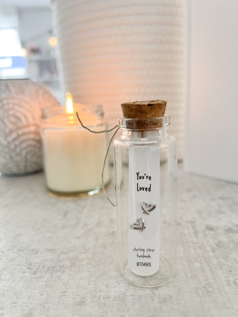 Sterling silver earrings in jar - Image 3