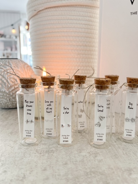 Sterling silver earrings in jar - Image 12