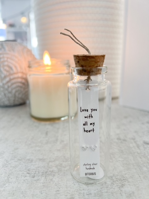 Sterling silver earrings in jar - Image 8