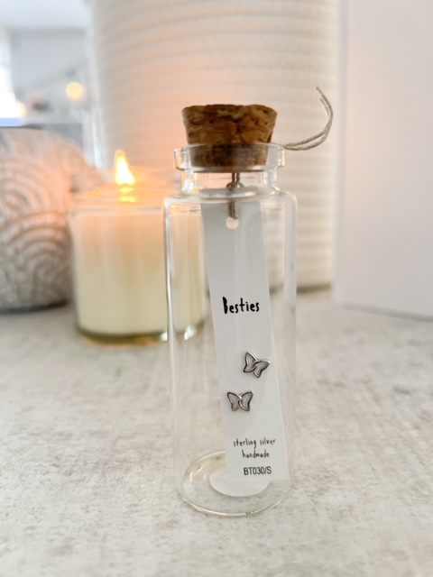 Sterling silver earrings in jar - Image 9