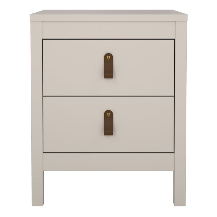Loft two drawer bedside table in Cashmere - Image 3