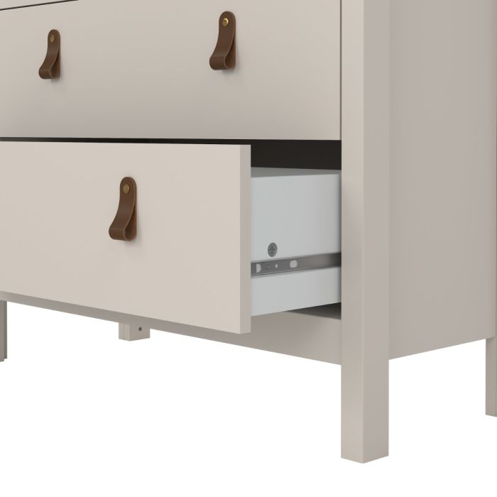 Loft display cabinet with two glass doors and three drawers -Cashmere - Image 5
