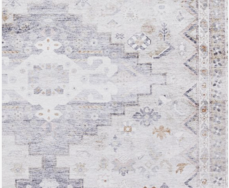 Topaz grey/beige traditional patterned rug - Image 5