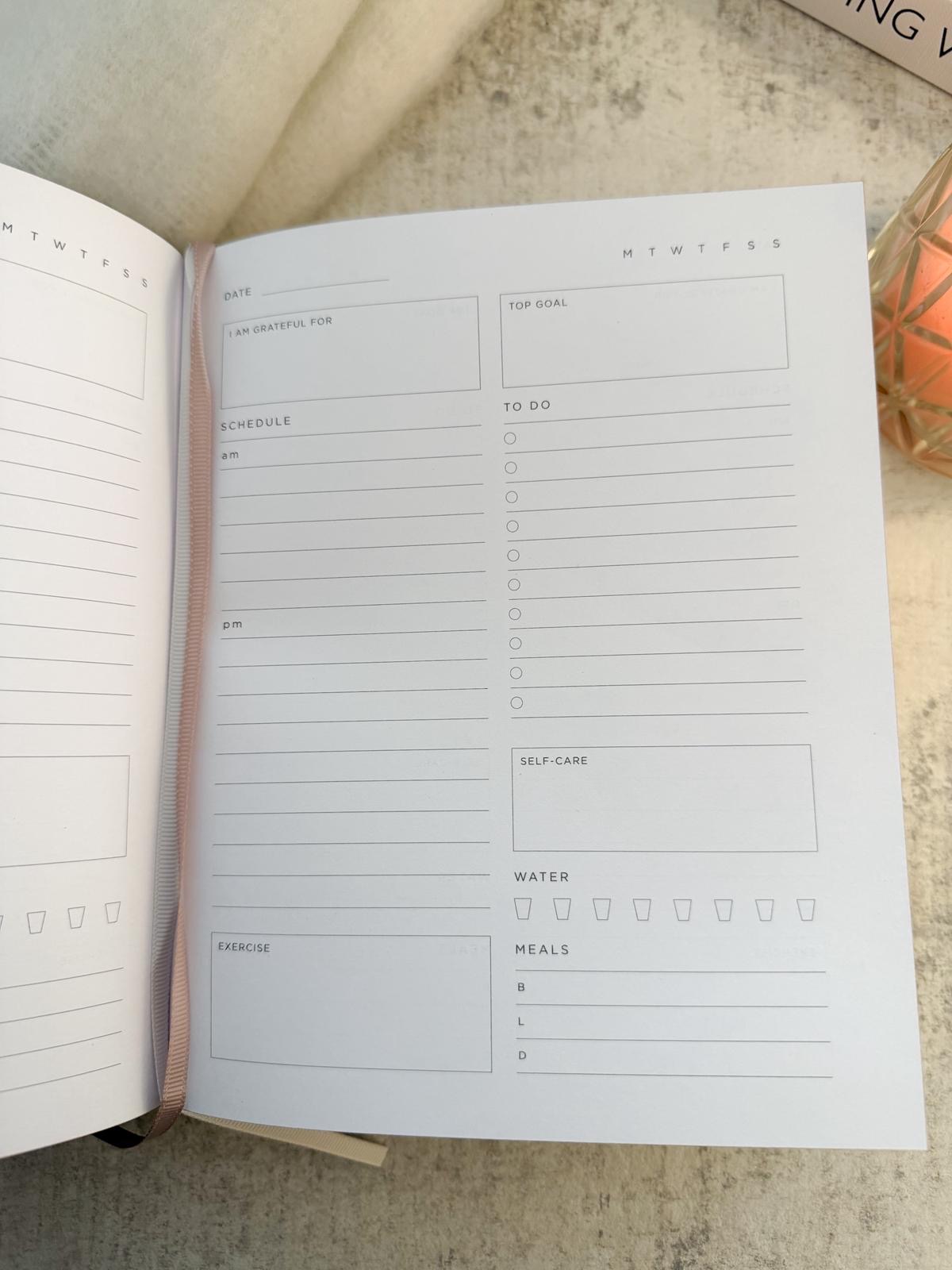 Deluxe self-care journal in beige - Image 6
