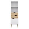 Nordic Bookcase - White with Oak drawers - Image 4