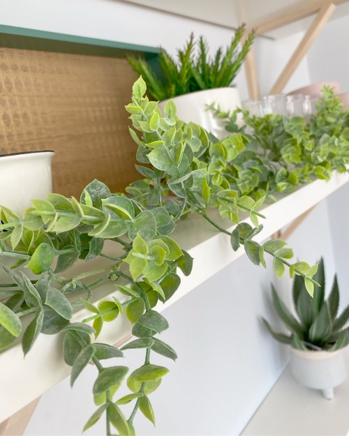Long garland of faux eucalyptus - Image 3