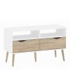 Nordic TV Unit - White & Oak