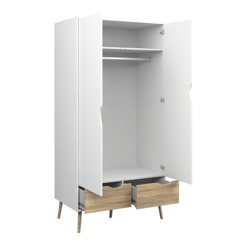 Nordic Two Door Wardrobe - Image 3