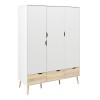 Nordic Three Door Wardrobe