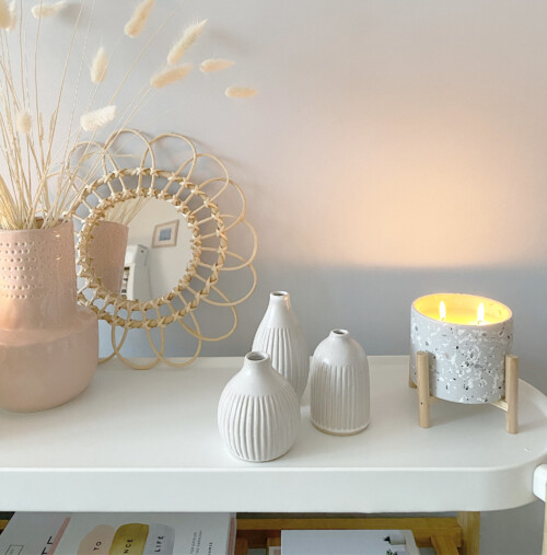 Set of 3 stoneware Scandi vases - Image 5