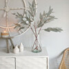Grey/green faux bamboo leaf stem