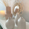 Set of 3 stoneware Scandi vases - Image 4