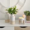 Medium two tone natural vase