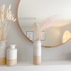 Tall natural two tone ceramic vase - Image 2