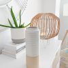 Tall natural two tone ceramic vase - Image 4