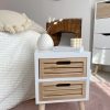 Small Scandi side table with drawers