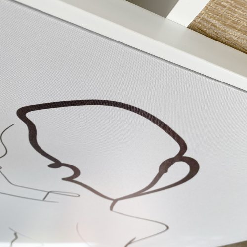 Very large framed 'female' linea print - Image 3