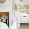 Very large framed 'female' linea print