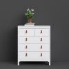 Loft 5 drawer chest - White - Image 4