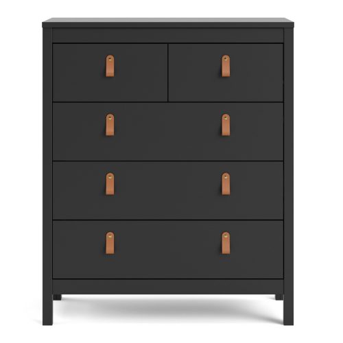 Loft 5 drawer chest - Black - Image 3