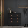 Loft chest of drawers - 3 drawer - Black - Image 3