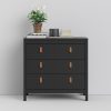Loft chest of drawers - 3 drawer - Black - Image 2