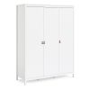 Loft 3 door wardrobe - White
