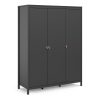 Loft 3 door wardrobe - Black