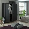 Loft 3 door wardrobe - Black - Image 2