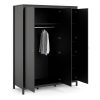 Loft 3 door wardrobe - Black - Image 5