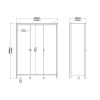 Loft 3 door wardrobe - Black - Image 6