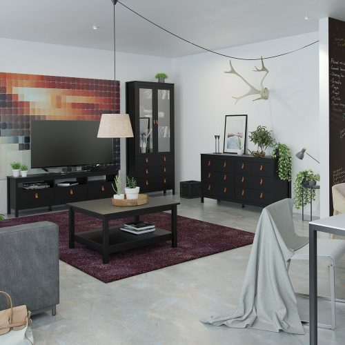 Loft display Cabinet - Black - Image 4