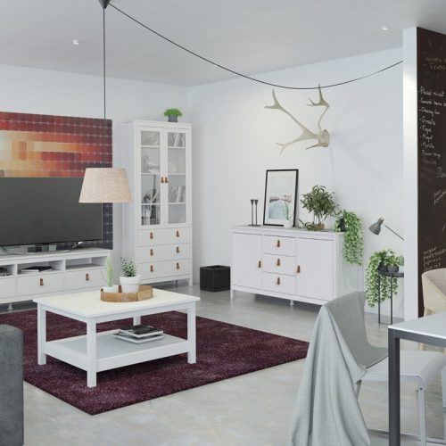 Loft white large sideboard - Image 5