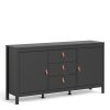Loft black large sideboard