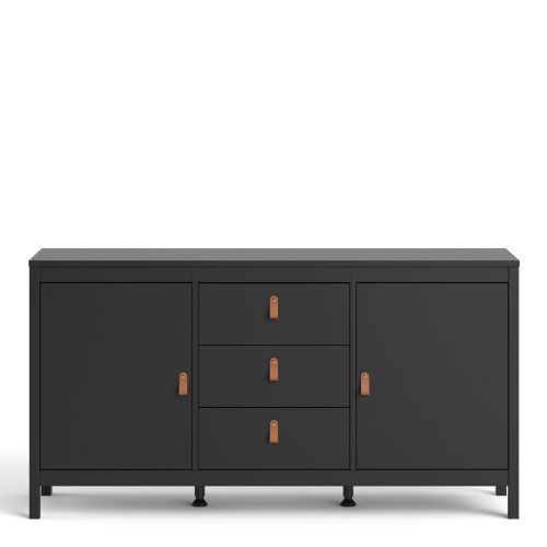 Loft black large sideboard - Image 4