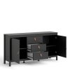 Loft black large sideboard - Image 3
