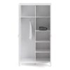 Loft two door wardrobe - White - Image 4