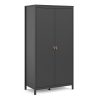 Loft two door wardrobe - Black