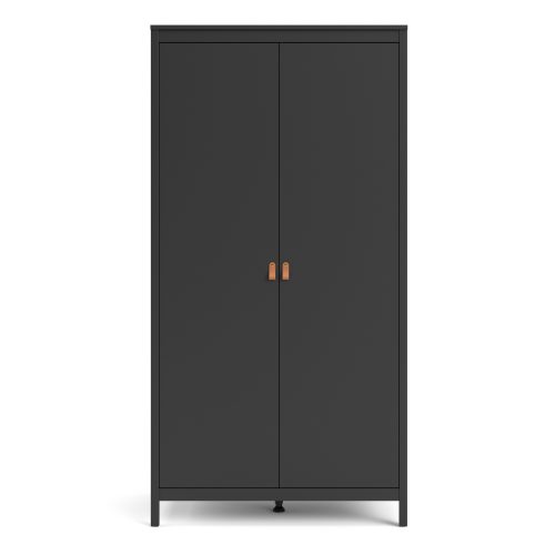 Loft two door wardrobe - Black - Image 3