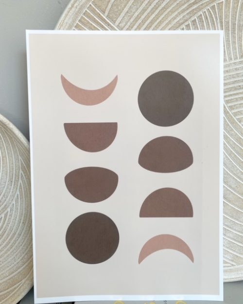 Moon phases print