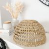 Round woven lampshade