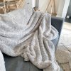 Softest grey and white fluffy throw - Image 2