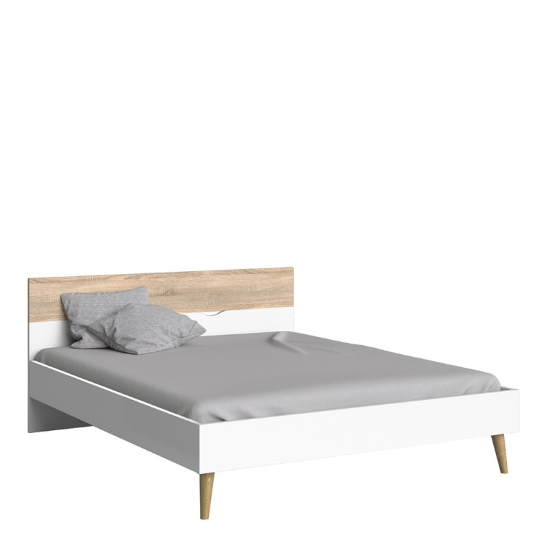 Nordic King Size Bed White Oak, White Oak King Size Bed Frame