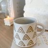 Nordic two tone triangles mug - Image 2
