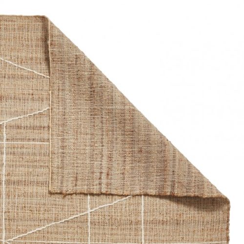 Jute rug with geometric pattern - 2 size options - Image 3